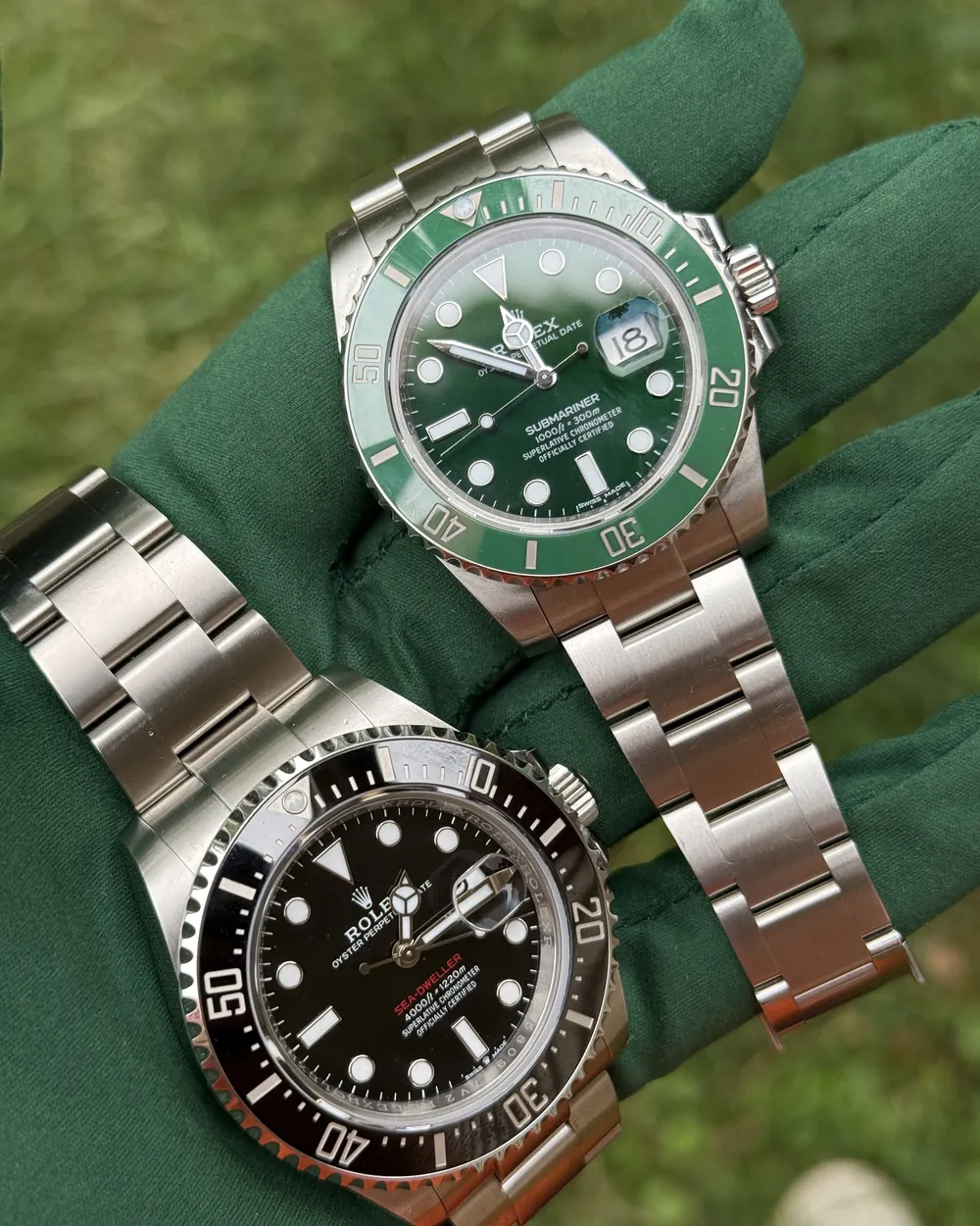 Rolex Sea-Dweller Red Letter and Submariner Hulk